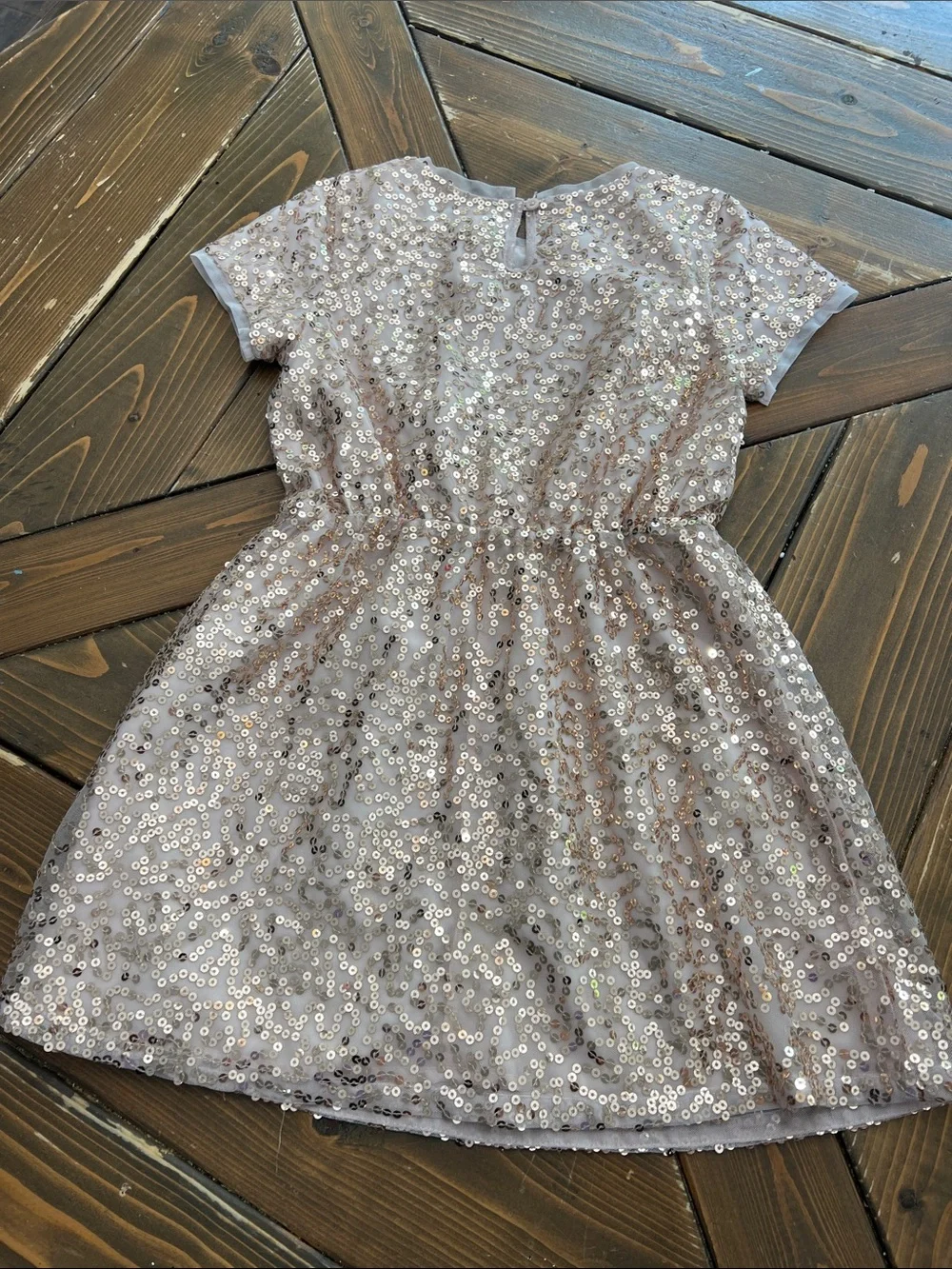 gap gold sequin dress Girls Rose gift for mom